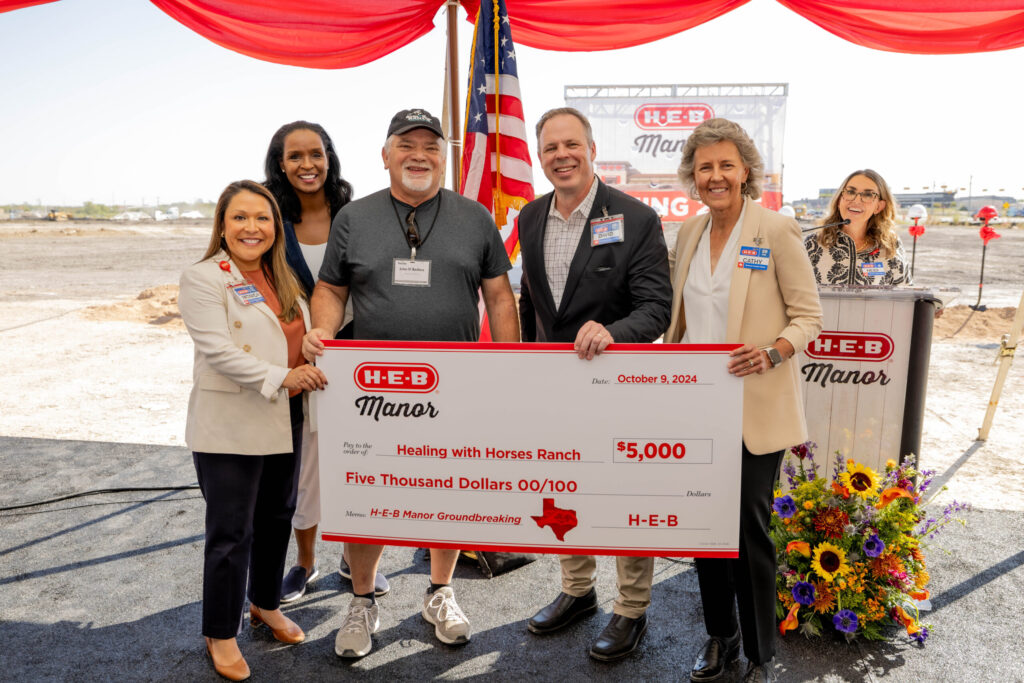 Healing with Horses Ranch Receives Generous Donation from H-E-B